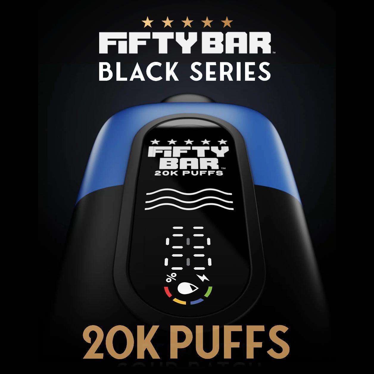 Fifty Bar Black Series 20,000 Puffs Disposable Vape