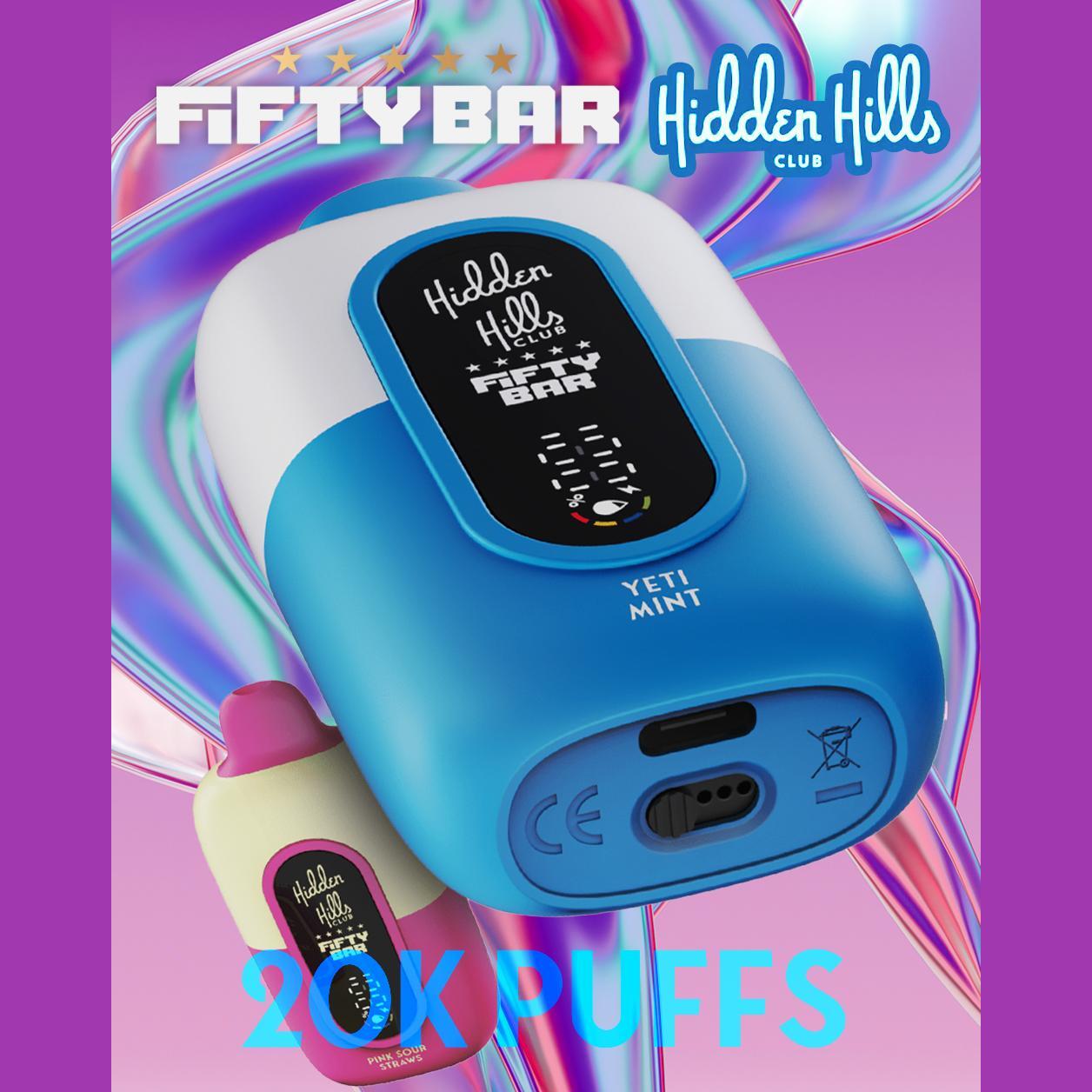 Fifty Bar x Hidden Hills 20,000 Puffs Disposable Vape