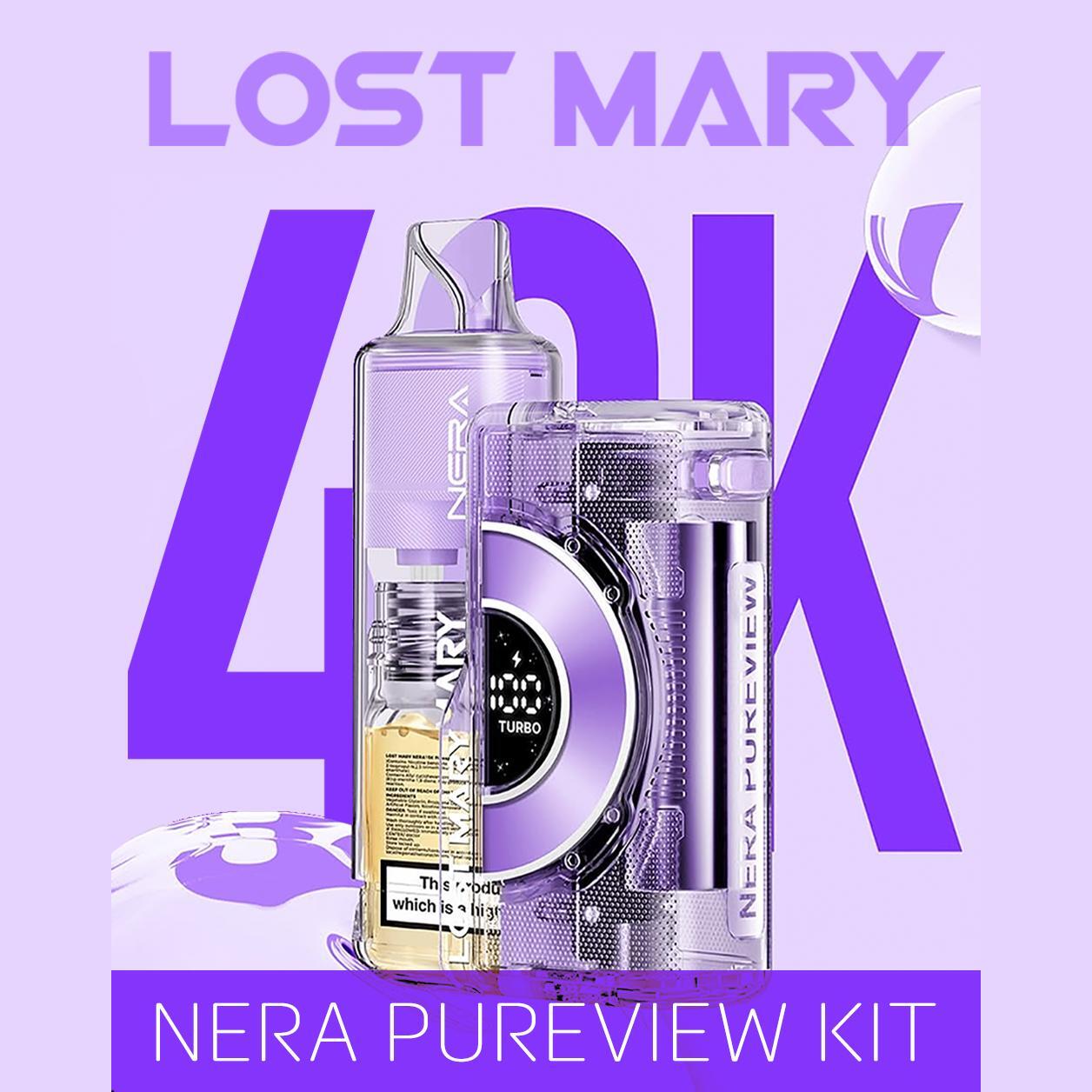 Lost Mary Nera Pureview Kit 40,000 Puffs Disposable Vape