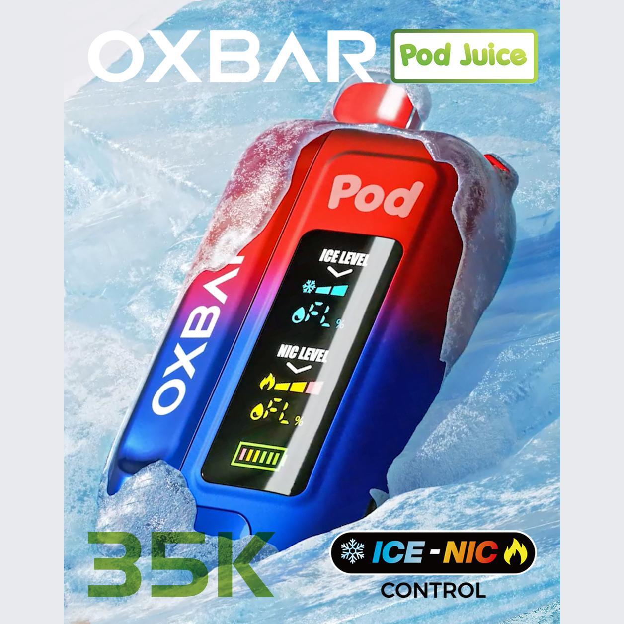 OXBAR x Pod Juice ICE-NIC 35,000 Puffs Disposable Vape