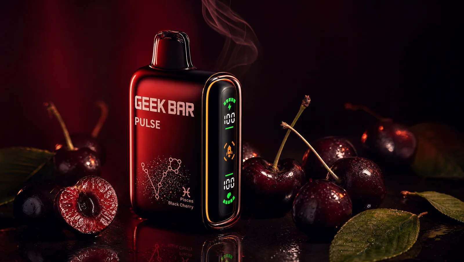 Image for Black Cherry Geek Bar Pulse Review – Rich Smooth and Full of Flavor