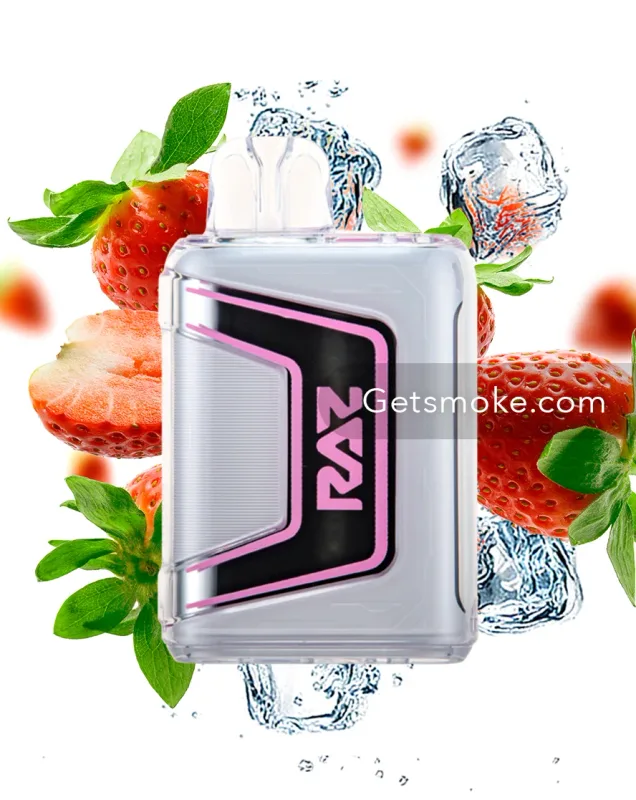Raz Strawberry Ice Geek Vape Raz TN9000 Disposable - Strawberry
