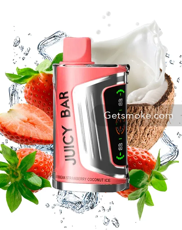 Caribbean Strawberry Coconut Ice JUICY BAR JB25000 PRO MAX Disposable Vape