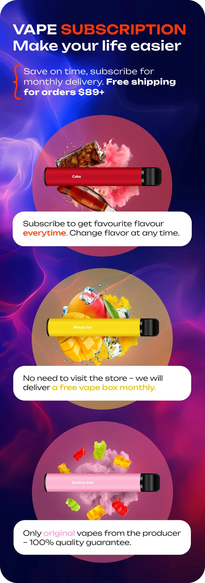 Vape Subscription - Make your life easier