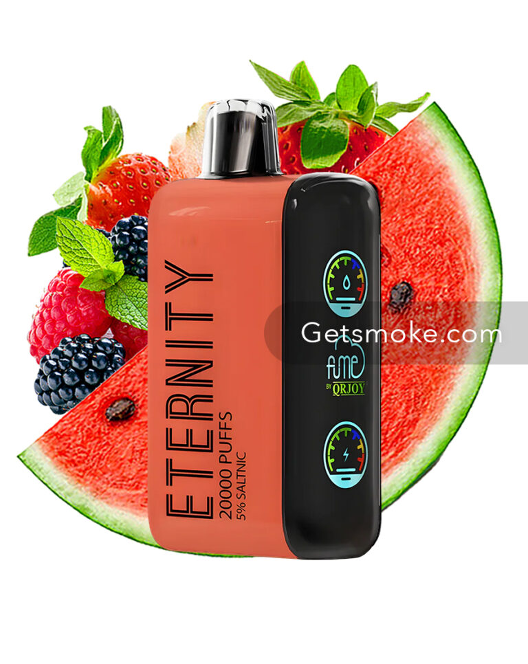 Vape 2500 Indulge In The Strawberry Watermelon Bliss Of Fume Eternity 20K  Puffs Disposable Vape Fume Eternity Turbo 20k